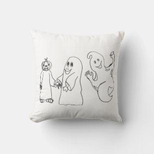 Cojín Decorativo BOO 3 lindo truco fantasma o tratantes