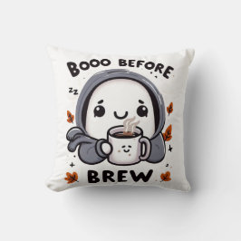 Cojín Decorativo Boo antes de la cerveza Divertido Fantasma Lindo C