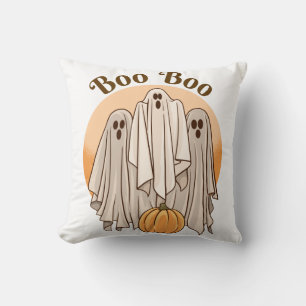 Cojín Decorativo Boo Boo Cute Fantasma Gracioso Halloween Groovy