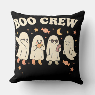 Cojín Decorativo Boo Crew Cute Ghost Squad Divertido Halloween