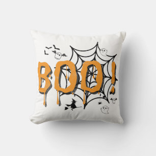 Cojín Decorativo Boo Ghost Spooky Funny Halloween Vintage