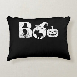 Cojín Decorativo Boo Halloween Disfraces Regalos de Bulldog francés