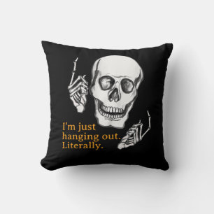 Cojín Decorativo Boo Happy Halloween Funny Skull bromeando