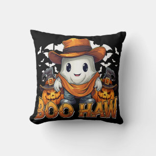 Cojín Decorativo Boo Haw Halloween Occidental Vintage Fantasma Dive