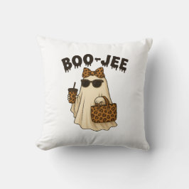 Cojín Decorativo BOO-JEE Leopard Print Ghost Throw Pillow 