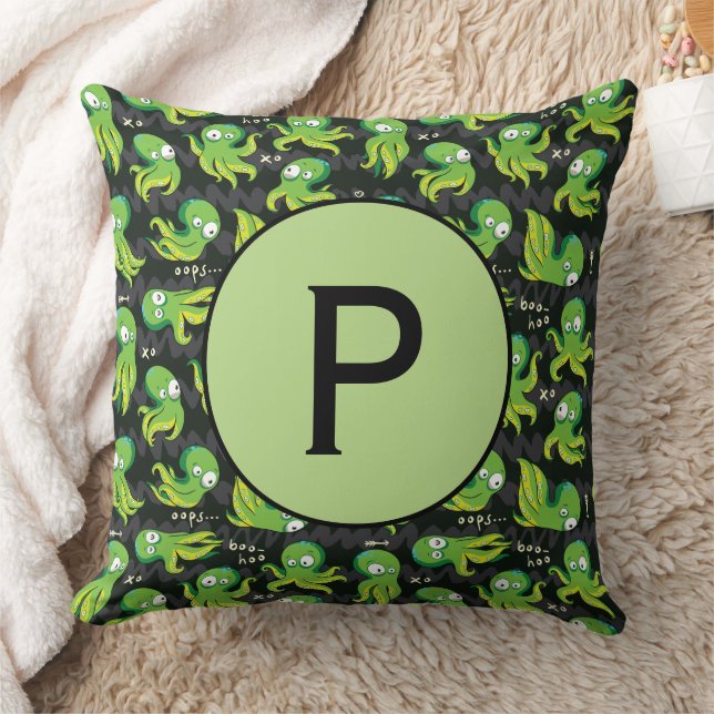 Cojín Decorativo Boo Octopus Green Kids Clothing & Décing (Manta)