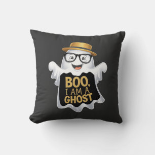 Cojín Decorativo Boo, soy un fantasma fantasmal para los amantes de