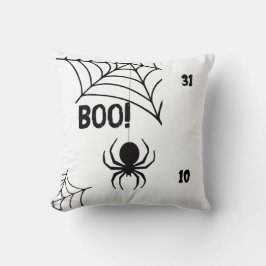 Cojín Decorativo BOO! Spider & Web Halloween Throw Pillow