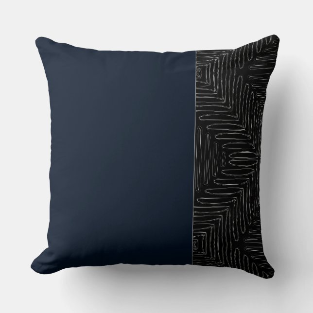 Cojín decorativo Boomerang Mudcloth (Anverso)