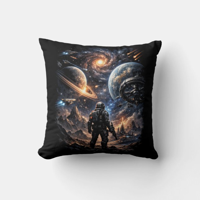 Cojín Decorativo Borde de la Galaxia (Anverso)