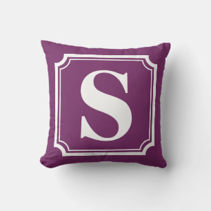 Cojín Decorativo Borde de vintage Pillow monograma personalizado