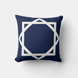 Cojín Decorativo Borde Gráfico Elegante
