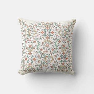 Cojín Decorativo borde inmaculado de estilo oriental. O