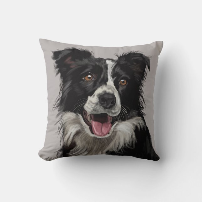 Cojín Decorativo Border collie (Anverso)