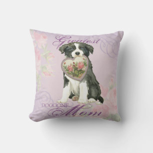 Cojín Decorativo Border Collie Heart Mom