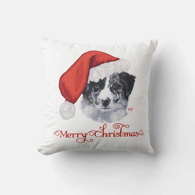 Cojín Decorativo Border Collie Navidad (Anverso)