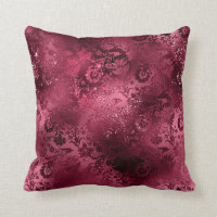 Bordó Rojo Damasko Ornamentado