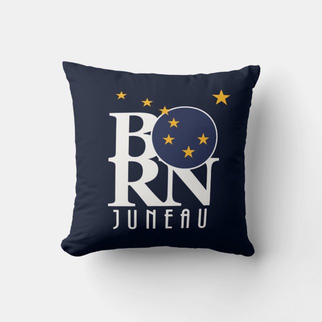 Cojín Decorativo BORN Juneau Alaska (Anverso)