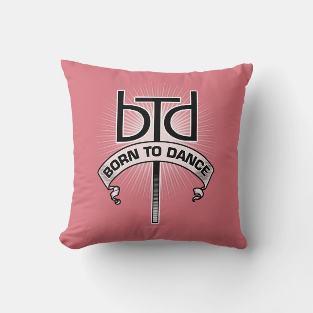 Cojín Decorativo Born To Dance (Basic) Throw Pillow (Anverso)