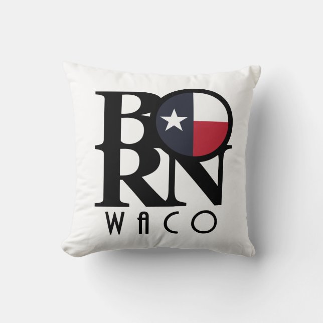 Cojín Decorativo BORN Waco Texas (Anverso)