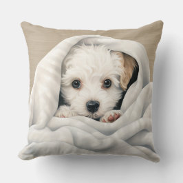 COJÍN DECORATIVO BORRACHO BLANCO DE PELO CORRIENTE BAJO BLANCO