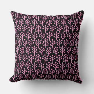 Cojín Decorativo Bosque 230823 - Rosa en negro