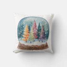 Bosque Colorido de Navidad con Árbol de Navidad en