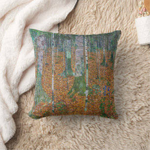 Cojín Decorativo Bosque de abedules y hayedo Gustav Klimt