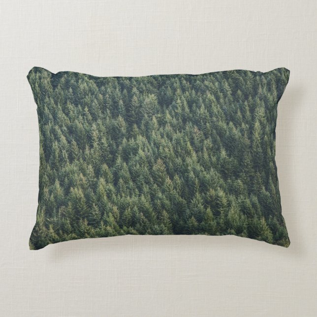 COJÍN DECORATIVO BOSQUE DE ÁRBOL PINO (Anverso)