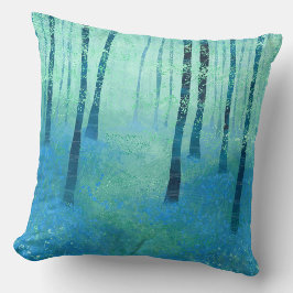 Cojín Decorativo Bosque de Campanillas Azules