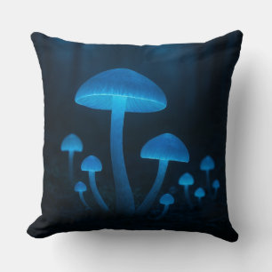 Cojín Decorativo Bosque de hongos bioluminiscente