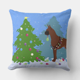 Cojín Decorativo Bosque de Navidades Boxer