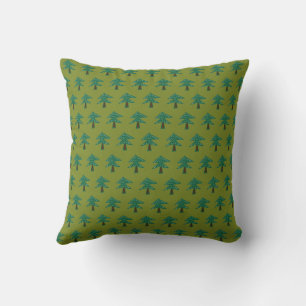 Cojín Decorativo Bosque de Pino Verde 16”