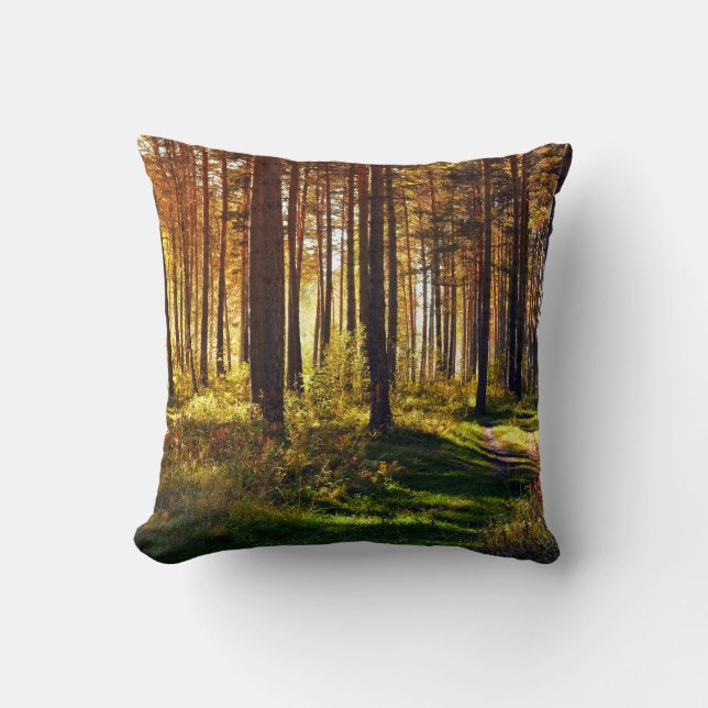Cojín Decorativo Bosque de septiembre (Anverso)