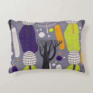 Cojín Decorativo Bosque decorativo, ilustracion artístico vintage.