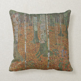 Cojín Decorativo Bosque del abedul de Gustavo Klimt