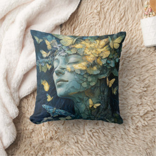 Cojín Decorativo Bosque Encantado de la Diosa Mariposa (4)
