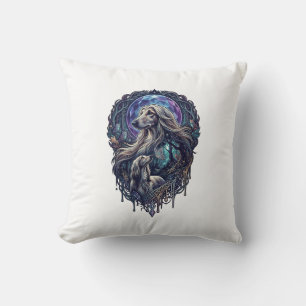 Cojín Decorativo Bosque Encantado Perro Luna Cristal_1