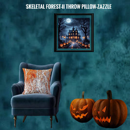 Cojín Decorativo Bosque esquelético II