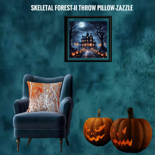 Cojín Decorativo Bosque esquelético II