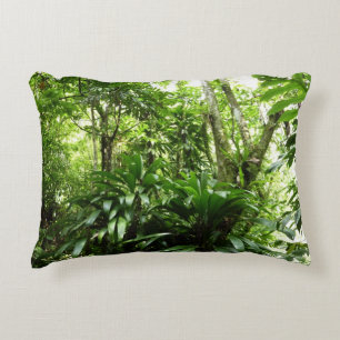 Cojín Decorativo Bosque lluvioso dominicano I Naturaleza tropical v
