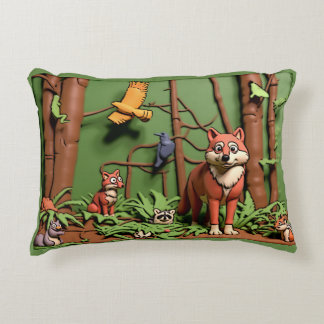 Cojín Decorativo Bosque Mágico - Animales del Bosque