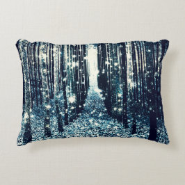 Cojín Decorativo Bosque Mágico Elegancia Gris Verde