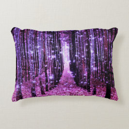 Cojín Decorativo Bosque Mágico Rosa Púrpura
