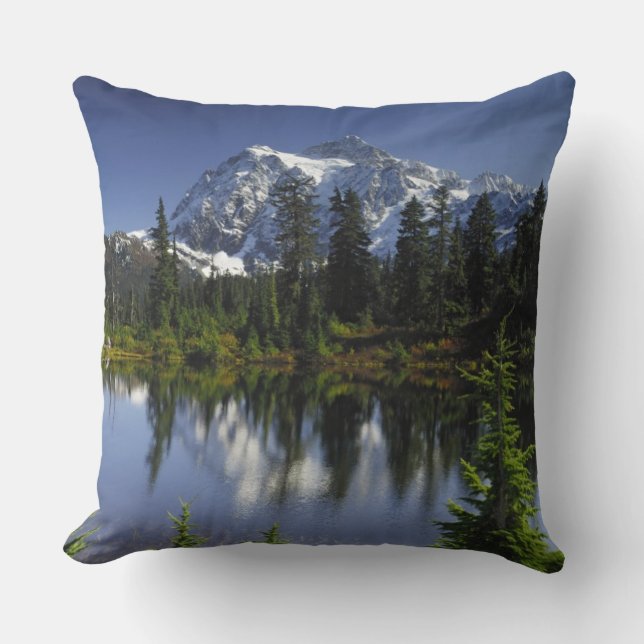 Cojín Decorativo Bosque Nacional Mount Baker-Snoqualmie (Anverso)