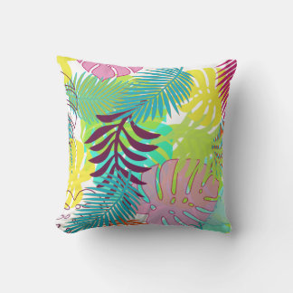 Cojín Decorativo Bosque tropical PixDezines/fondo monstera/diy