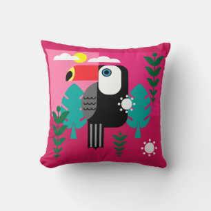 Cojín Decorativo Bosque tropical tropical Toucan