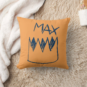 Cojín Decorativo Bosquejo de Max y Corona