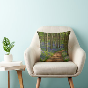 Cojín Decorativo Bosques Bosque de Bluebell en Bélgica