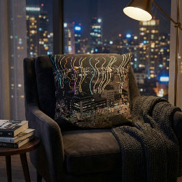 Cojín Decorativo Boston City Lights